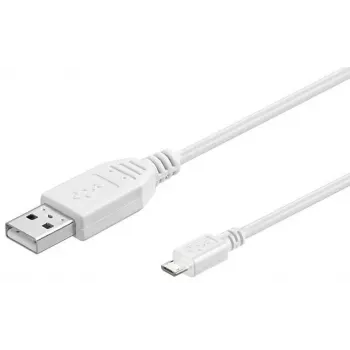 Microconnect USBABMICRO0,30W Cavo USB USB 2.0 0,3 m USB A Micro-USB B bianco