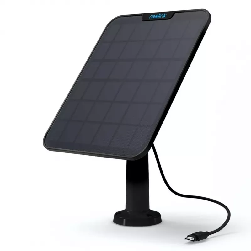 Reolink pannello solare nero 2 TYPE-C