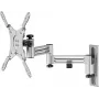 Goobay Supporto da parete per TV Caravan FULLMOTION (M), argento (71989)