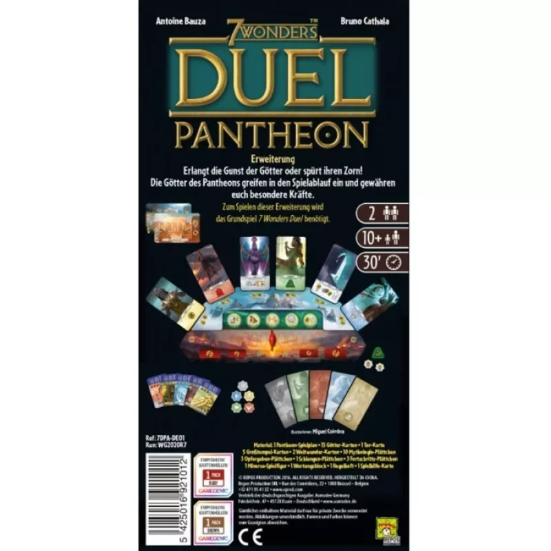 7 Wonders Duel - Pantheon, espansione gioco da tavolo