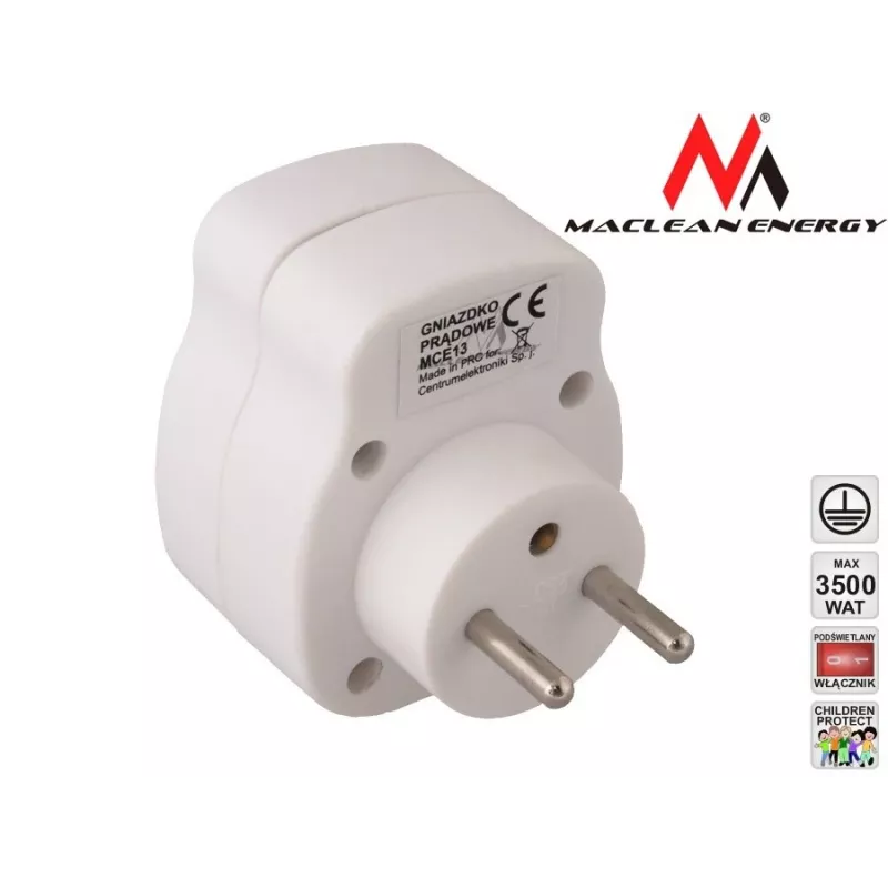 Presa MACLEAN presa AC MCE13 con interruttore