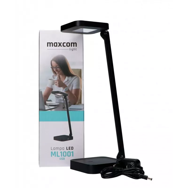 Lampada da tavolo USB MaxCom ML1001 modulo LED SMD nero