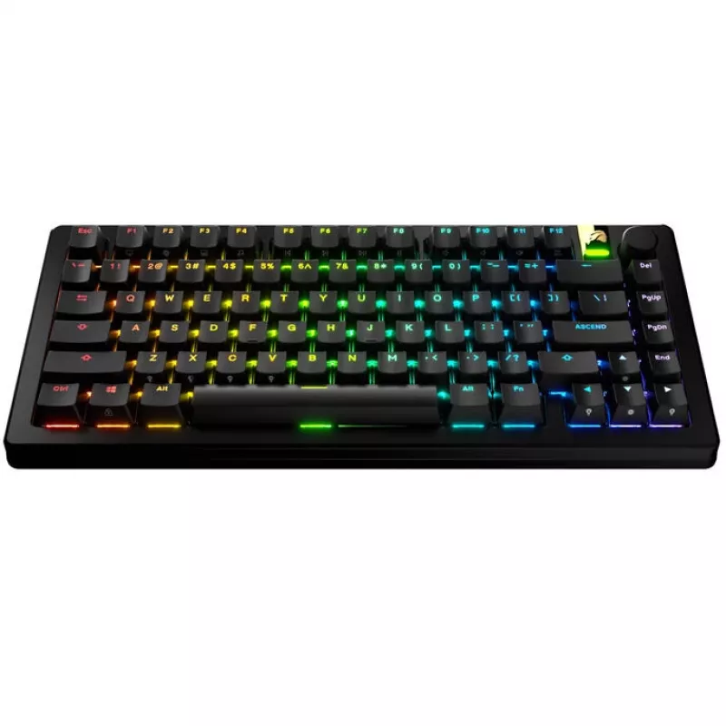 GLORIOUS GPBT keycaps retroilluminate — layout ANSI, materiale PBT, nero