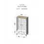 Cama Meble LOTTA 2D2D armadio, bianco + rovere Sonoma