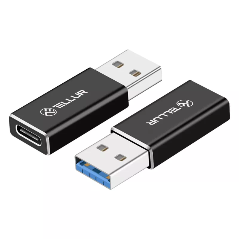 Tellur adattatore da USB-A a USB-C (maschio/femmina)