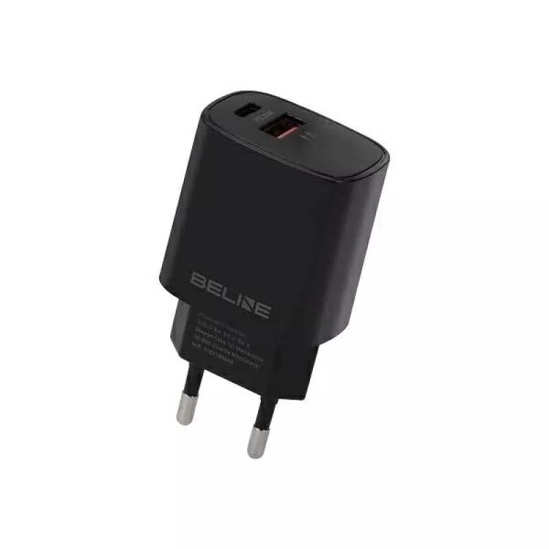 Caricabatterie Beline Beli02159 — 20W USB-C e USB-A compatibile PD/QC