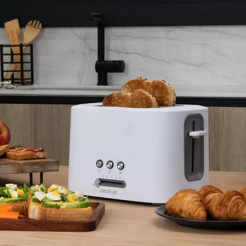 Tostapane Toast&Taste 9000 Double bianco (bianco, 980 Watt, per 2 fette di pane tostato)