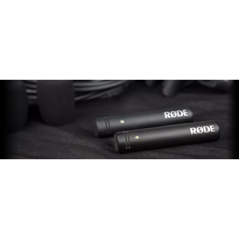 Microfono a condensatore da studio RØDE M5 — con filo, 20–20000 Hz, 200 Ω, -34 dB, 20×100 mm, nero