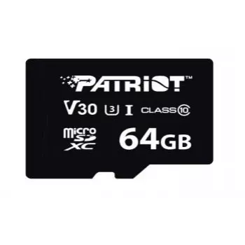 Scheda di memoria MicroSDXC PATRIOT VX Series 64 GB UHS-I U3 V30 Class 10 90/80 MB/s impermeabile con protezione da scrittura