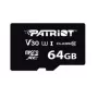Scheda di memoria MicroSDXC PATRIOT VX Series 64 GB UHS-I U3 V30 Class 10 90/80 MB/s impermeabile con protezione da scrittura