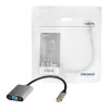 Cavo adattatore video USB Type-C su VGA (D-Sub) LOGILINK CUA0104 0,15 m, grigio/nero