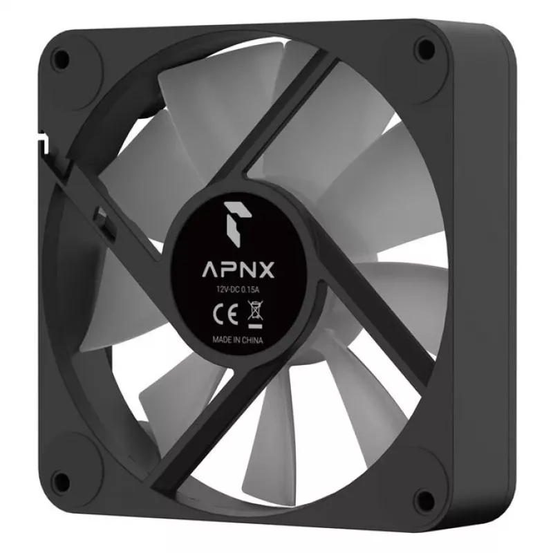 Ventola per case APNX FP1-Q 120 PWM ARGB-BK 120mm PWM ARGB nera