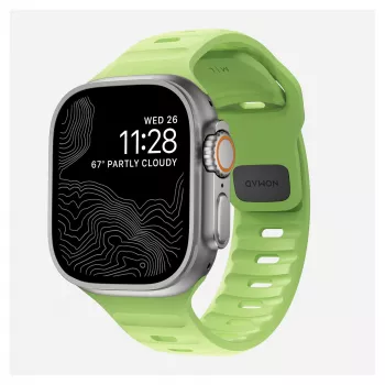 Cinturino Nomad Sport Band verde chiaro in gomma — larghezza 21,5 mm, polso 160–195 mm