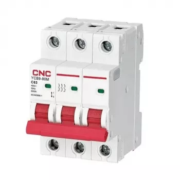 Interruttore automatico magnetotermico CNC, 3P, 63A, classe C, 6kA