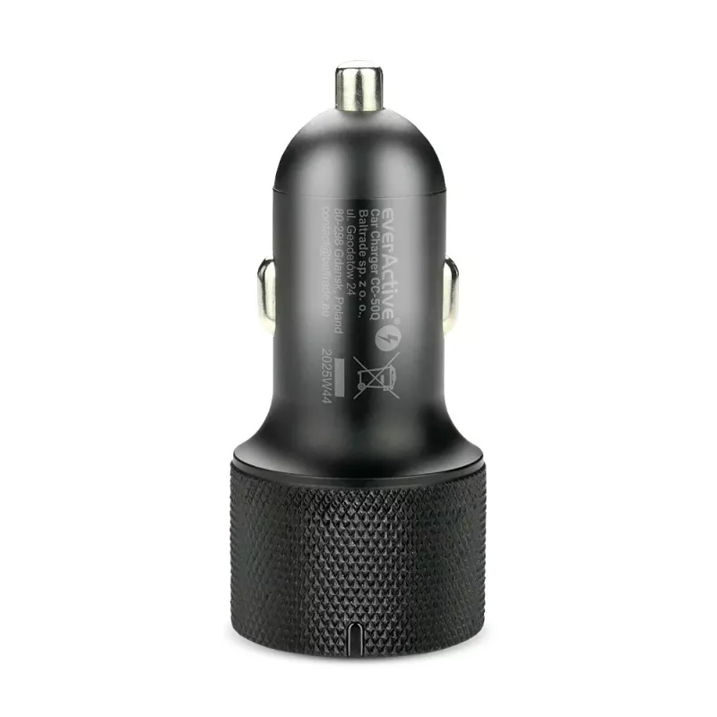 Caricabatterie da auto everActive CC-50Q QC3.0 75W con supporto Quick Charge 3.0 e porte USB