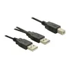 Cavo USB DeLOCK USB-B/USB-A 1 m nero