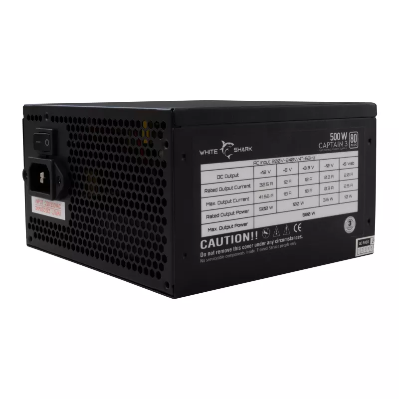 Alimentatore White Shark GPSU-W500F Captain 3 500W