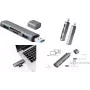LogiLink UA0394 hub USB 3.2 Gen 2 con case in alluminio, con lettore di schede SD integrato, con stato