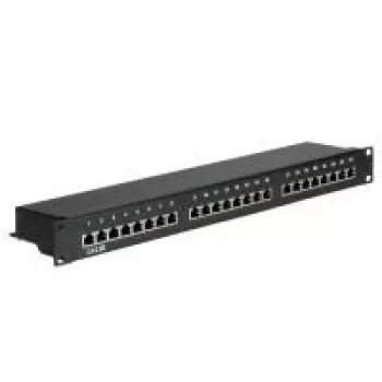 Patch panel VALUE Cat.5e 24 porte STP nero