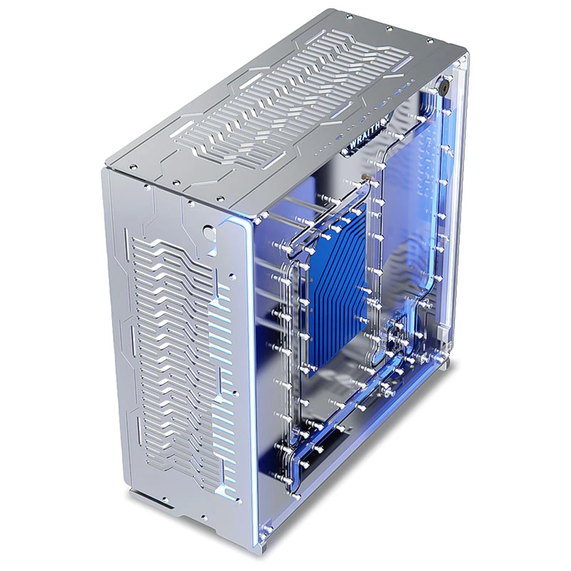 Singularity Computers Wraith Case PC ITX/DTX, Argento
