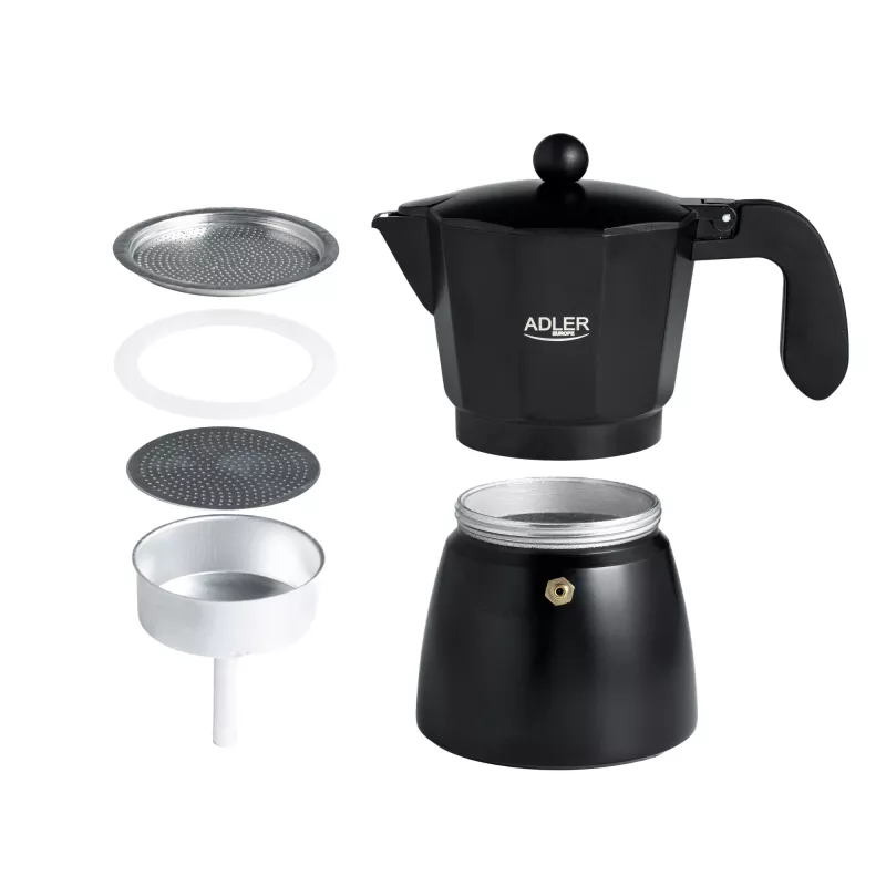 Macchina per espresso Adler AD 4421 — pompa 15 bar, corpo nero
