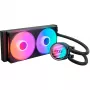 Dissipatore CPU a liquido NZXT Kraken Core RGB 240 – radiatore All-in-One 240 mm, illuminazione RGB, nero