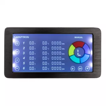 Controller ventole e ARGB Lamptron LAMP-RF625B, nero – controllo wireless per ventole PC e LED RGB
