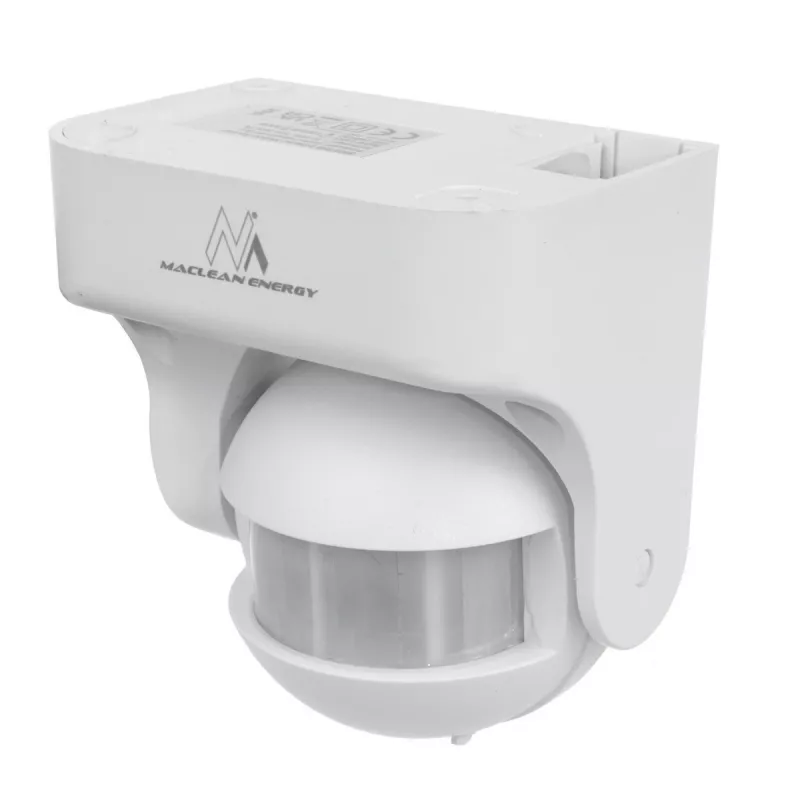 Rilevatore di movimento MACLEAN MCE358 W — sensore PIR di presenza, bianco