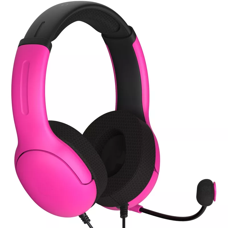 PDP PS5 & PC NEBULA ULTRA VIOLET AIRLITE WIRED HEADSET, con cavo, gaming, headset, nero, rosa