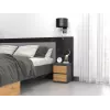 Comodino Topeshop M2 ANTRACYT/ARTISAN 2 cassetti antracite rovere legno