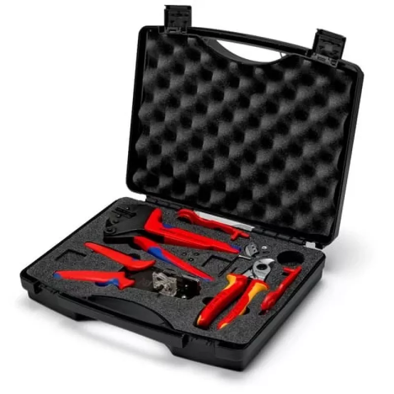 Knipex 97 91 04 V02 Valigetta attrezzi per connettori MC4 fotovoltaici