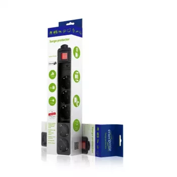 Protezione da sovratensione Gembird SPG5-C-10 nero 5 prese AC 250V 3m