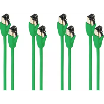 Cavo di rete ShiverPeaks SC08-41033-4 Cat8.1 F/FTP (FFTP) 2 m RJ-45 contatti dorati, verde