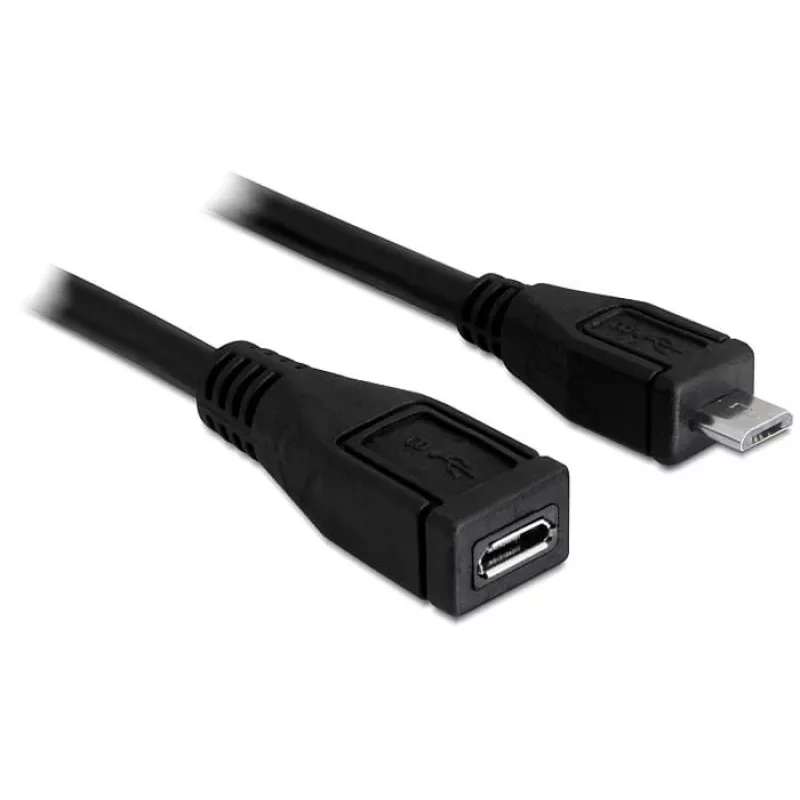 Cavo USB DeLOCK 83248 USB 2.0 1m Micro-USB B nero