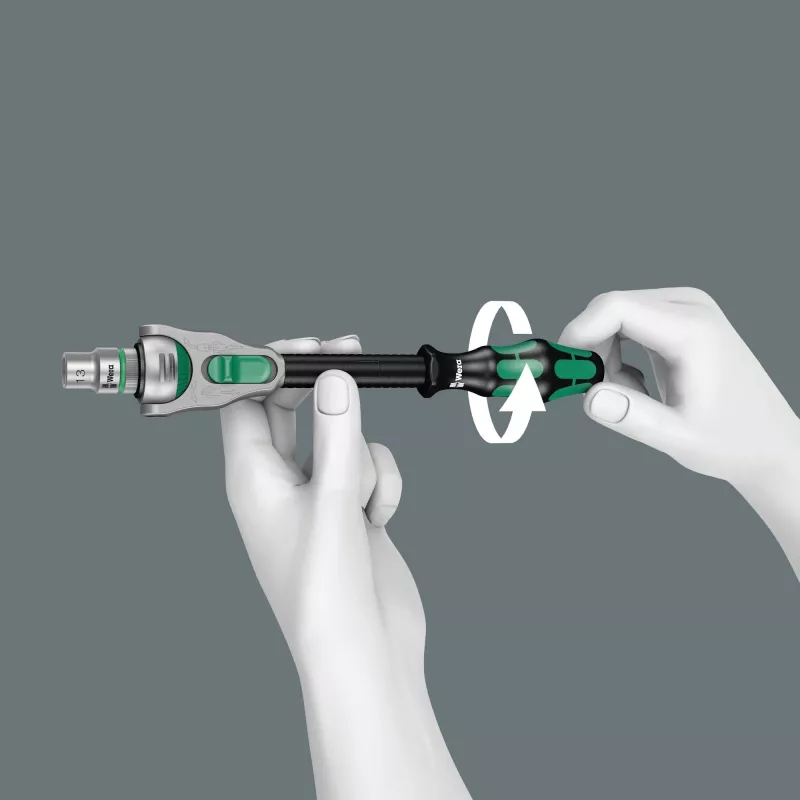 Set di chiavi a bussola Wera 05003645001 37 pz. nero verde