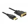 DeLOCK - cavo video - Single Link - DisplayPort (M) a DVI-D (M) - DisplayPort 1,2a - 2,0m - passivo - nero (85313)