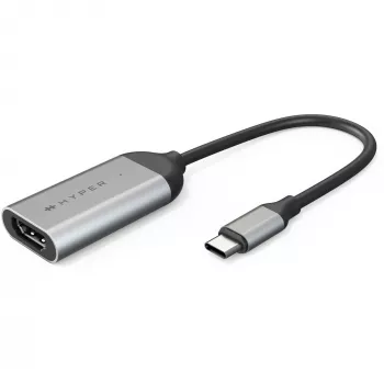 HYPER HD-H8K USB Type-C HDMI acciaio inossidabile
