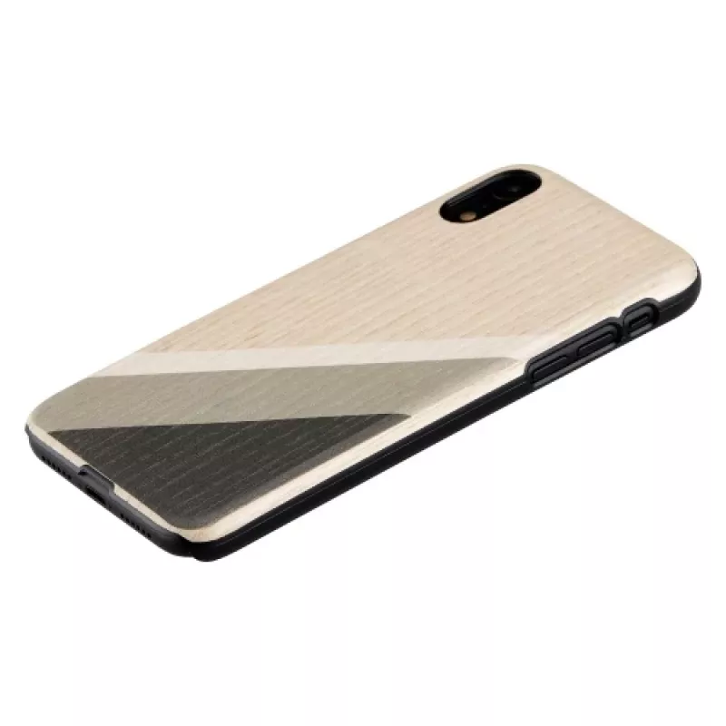 Custodia per smartphone man and wood per iPhone XR gray suit nero — custodia protettiva