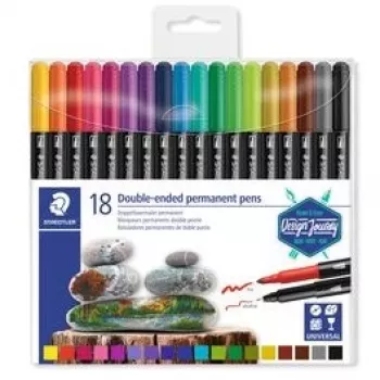 Pennarello indelebile Staedtler 3187 multicolore 18 pezzi