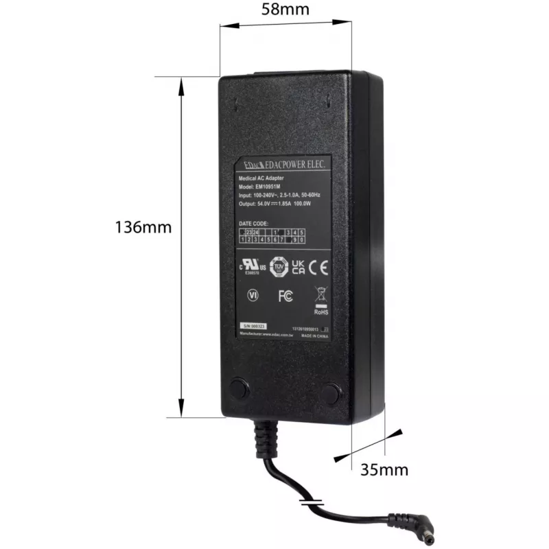 ALLNET ALL-MC116SPV-VDSL2 modem bridge VDSL2 vectoring punto-punto, 2x porte PoE IEEE 802.3at, non gestito, nero