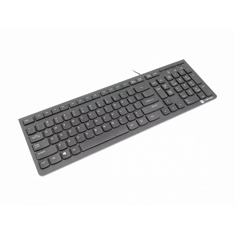 Natec Discus 2 - tastiera - QWERTY - US - nero - tastiera - US inglese - nero