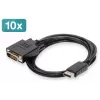 Digitus cavo adattatore DisplayPort – DVI, confezione da 10