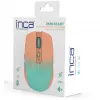 Mouse INCA IWM-511RT Bluetooth+wireless RGB colore base arancione