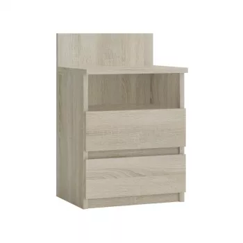 Comodino top e shop M1 SONOMA MAT, finitura rovere, 2 cassetti, 400×320×590 mm