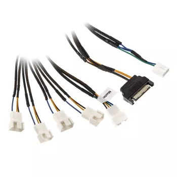 Akasa Flexa FP5S cavo distributore PWM (5 ventole) - sleevato, 45 cm (AK-CBFA07-45)