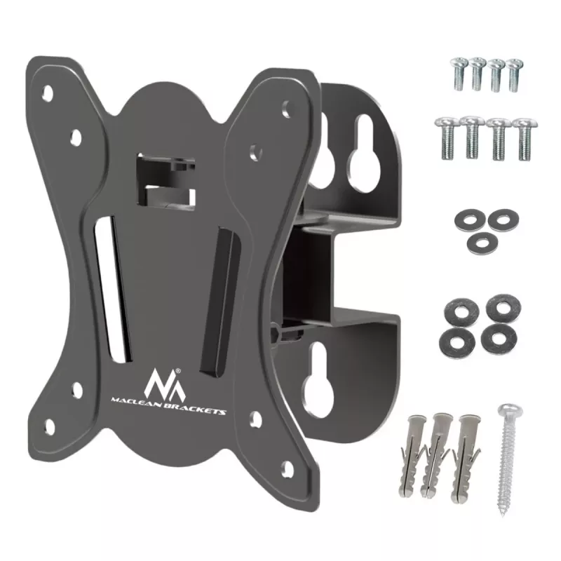 Supporto da parete per TV MACLEAN MC-415 per schermi da 13–32 pollici, VESA 100×100, portata 30 kg