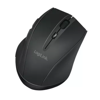 Mouse wireless Logilink BT5.0, ergonomico, nero