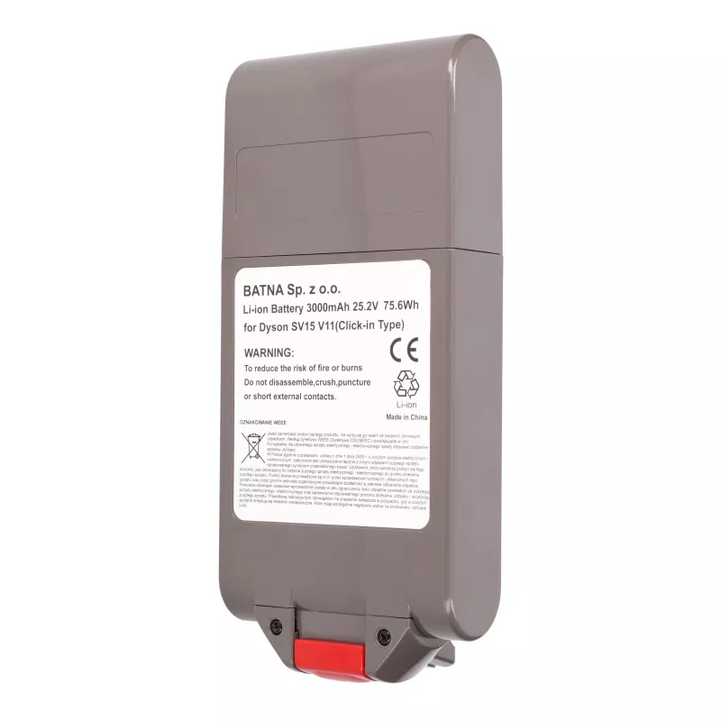 Batteria ricaricabile di ricambio per Dyson V11 25,2V 3000mAh di Extralink