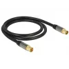 Cavo coassiale RG-6/U DeLOCK 88922 1 m IEC nero