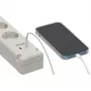 Brennenstuhl Bremounta ciabatta, 5 prese + 2x USB-C, 3 m, bianca